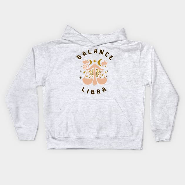 Balance Libra Kids Hoodie by violetxm